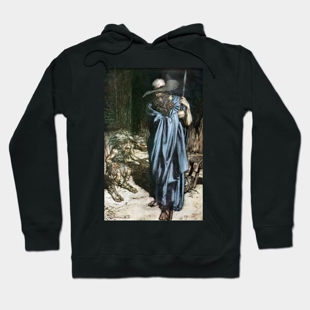 Mime and the Wanderer, Arthur Rackham Hoodie by immortalpeaches